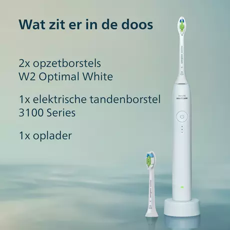 Philips Sonicare Elektronische Tandenborstel 3100 series Wit