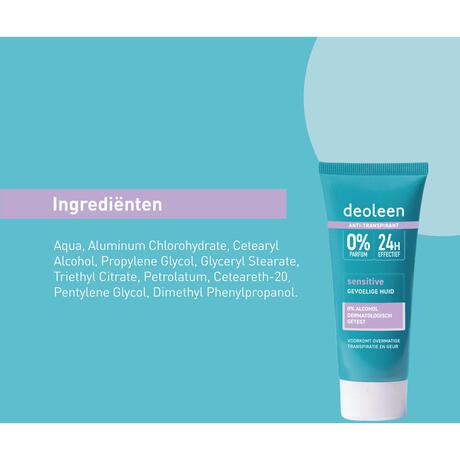 Deoleen Sensitive Anti-Transpirant Deodorant Crème 50 ML