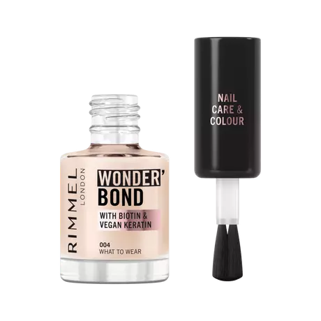 Rimmel London Wonder'Bond Care+Color Nagellak Taupe 004 What to Wear