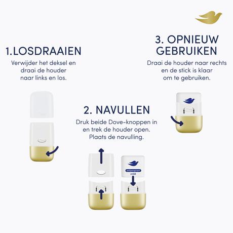 Dove Peony Antiperspirant Deodorant Refillable Starter Kit