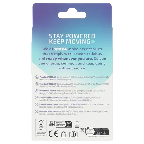Voya Powerbank 10.000Mah 1 Stuks