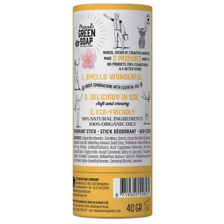 Marcel's Green Soap Vanilla & Cherry Blossom Deodorant Stick 40 gram