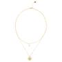 BiSjU Jewellery Ketting Platte Schakel Gold Plated Stainless Steel