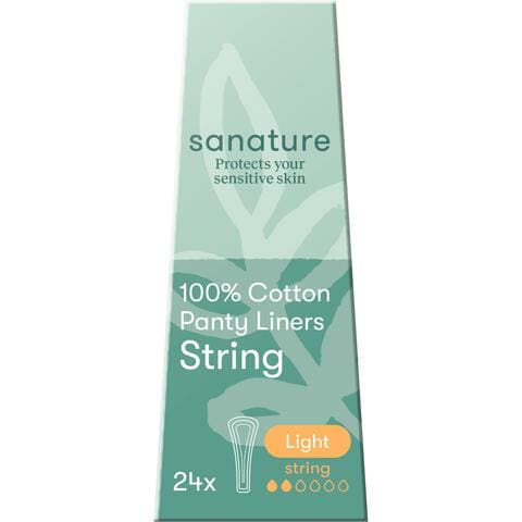 Sanature 100% Katoenen Inlegkruisjes String 24 stuks
