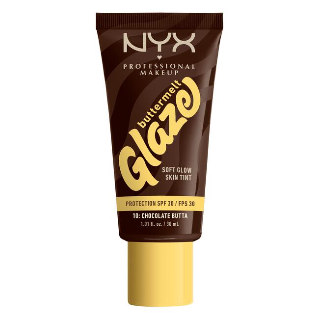 NYX Professional Makeup Buttermelt Glaze Skin Tint SPF 30 10 Chocolate Butta
