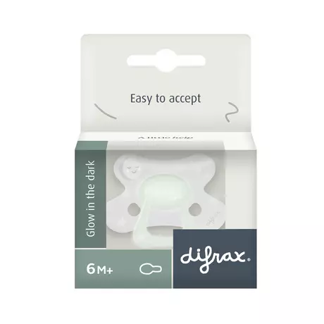 Difrax Fopspeen Natural 6M+ Glow In The Dark