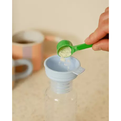 BIBS Babyfles Medium Flow Latex Ivory incl. opvouwbaar trechtertje 270 ML