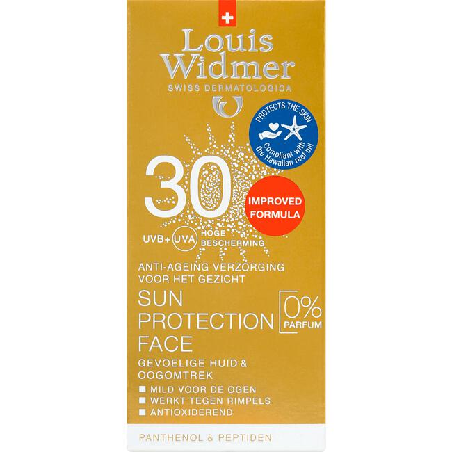 Louis Widmer Sun Protection Face Zonder Parfum SPF30 50 ML