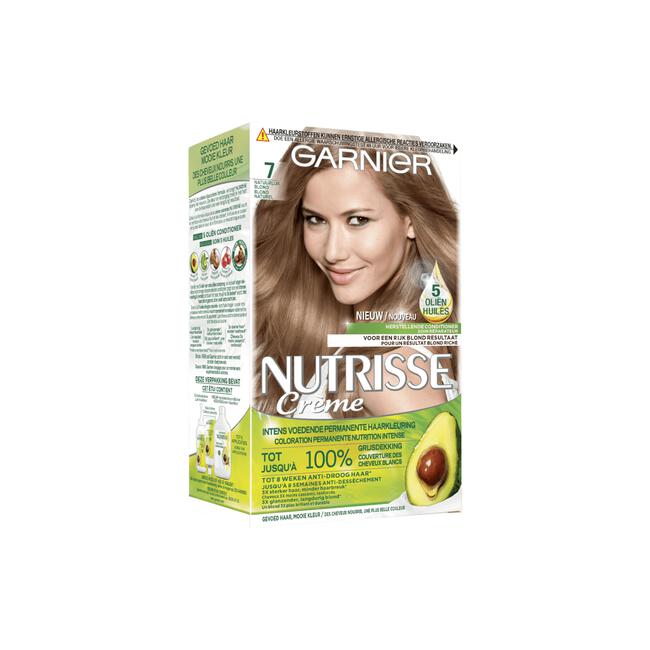 Garnier Nutrisse Crème Permanente Haarverf 7 Natuurlijk Blond
