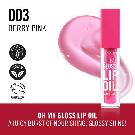 Rimmel London Oh My Gloss! Lip Oil 003 Berry Pink