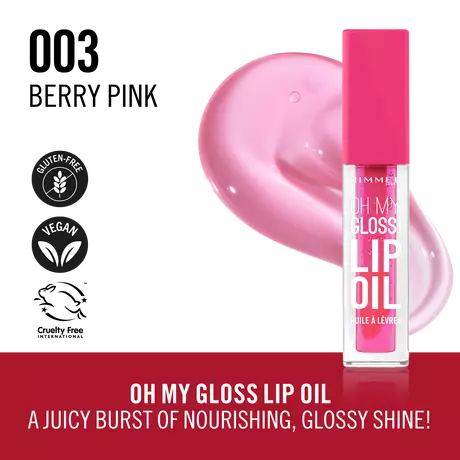 Rimmel London Oh My Gloss! Lip Oil 003 Berry Pink