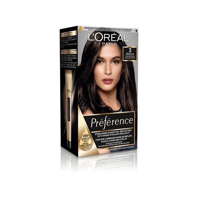 L'Oréal Paris Préférence Permanente Haarverf Donkerbruin 3 Brasilia