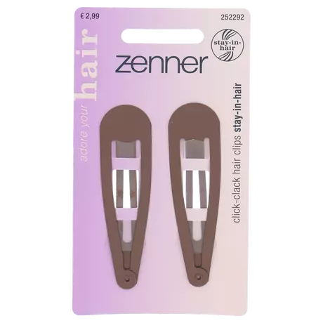 Zenner Klik Klak SIH 7CM Bruin Mat 2 stuks