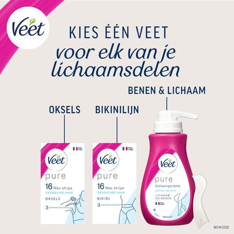 Veet Pure Gezicht Hyppoallergene Koude Wasstrips 16 ST