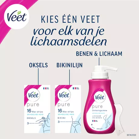 Veet Pure Gezicht Waxstrips 16 stuks
