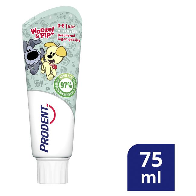 Prodent Kids Woezel & Pip 0-6 jaar Tandpasta 75 ML