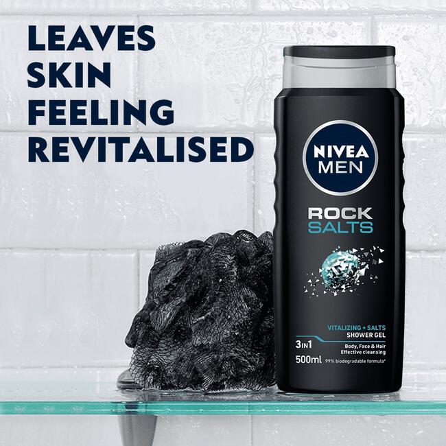 NIVEA MEN Rock Salts Douchegel 500 ML