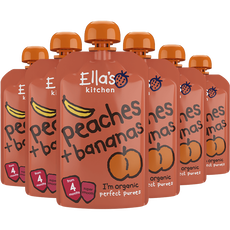 Ella's Kitchen BIO Perzik Banaan 4+ Multipack 6 stuks