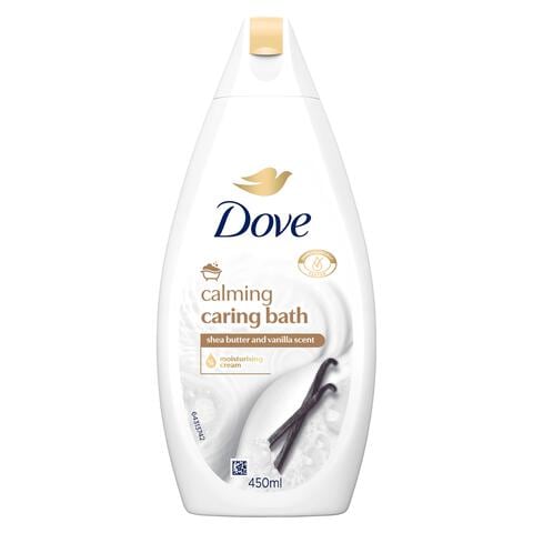 Dove Caring Bath Sheaboter & Vanille Badcrème 450 ml