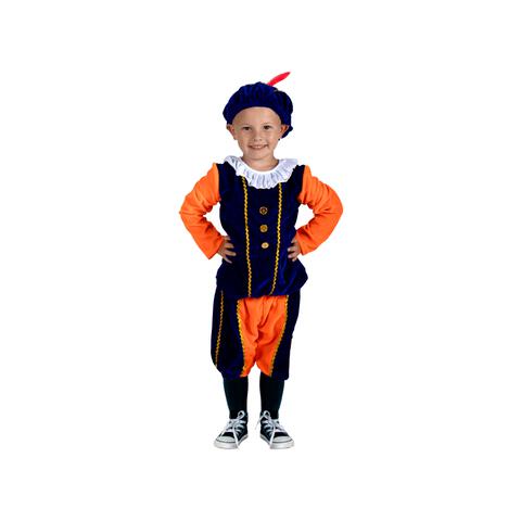 Pietenpak Oranje Blauw 116 - 128 cm