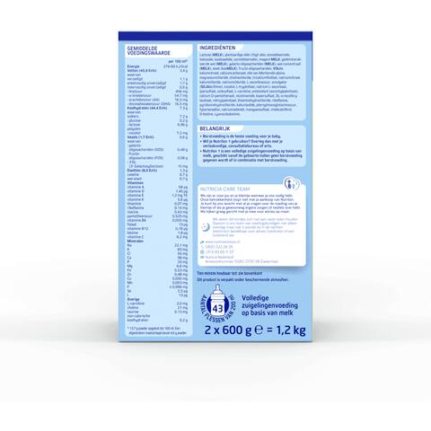 Nutrilon 1 Volledige Zuigelingenvoeding 0-6 Maanden 1200 GR