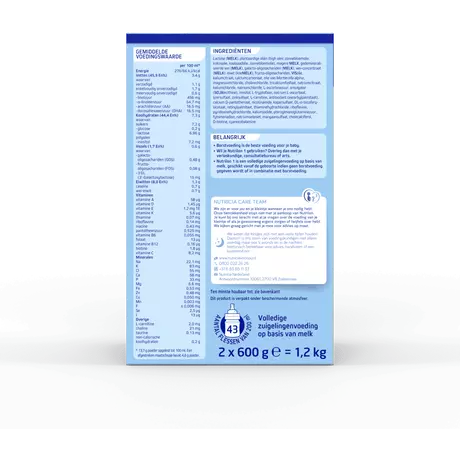 Nutrilon 1 Volledige Zuigelingenvoeding 0-6 Maanden 1200 gram