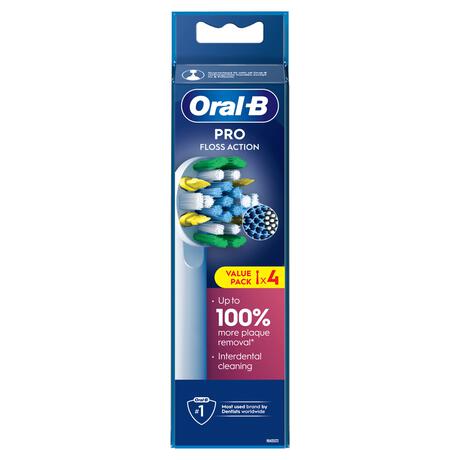 Oral-B Floss Action Opzetborstels Wit - 4 Stuks