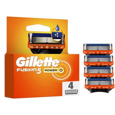 Gillette Fusion5 Power Navulmesjes 4 Stuks