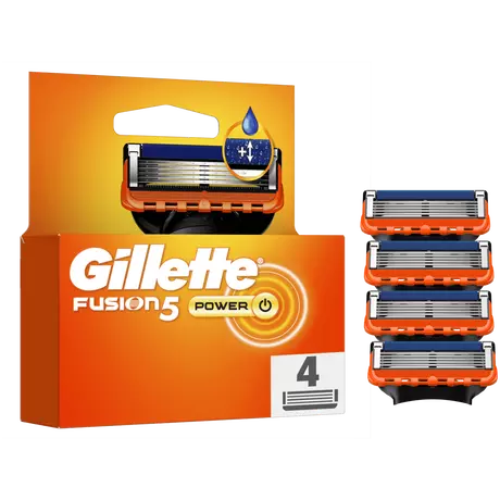 Gillette Fusion5 Power Navulmesjes 4 stuks