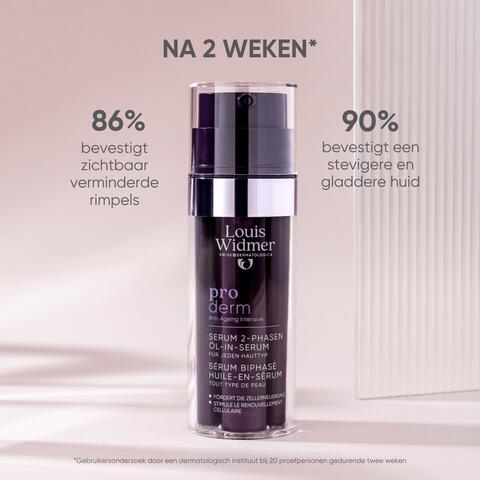 Louis Widmer Proderm Tweefasig Serum Olie-In-Serum Licht Geparfumeerd 35 ML