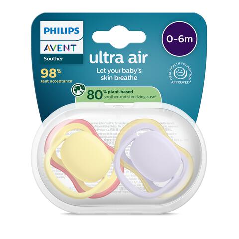 Philips Avent Ultra Air Fopspeen 0-6M SCF087/03 2 stuks