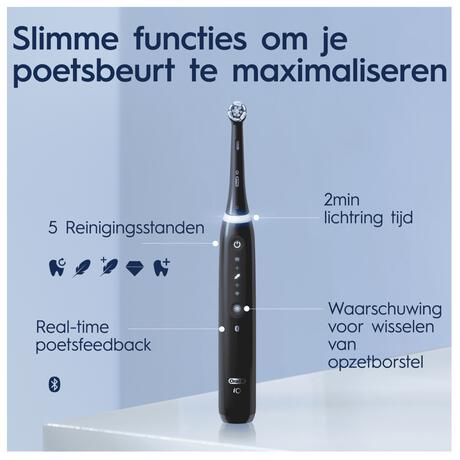 Oral-B iO 5S Duo Zwart & Wit 2 Elektrische Tandenborstels