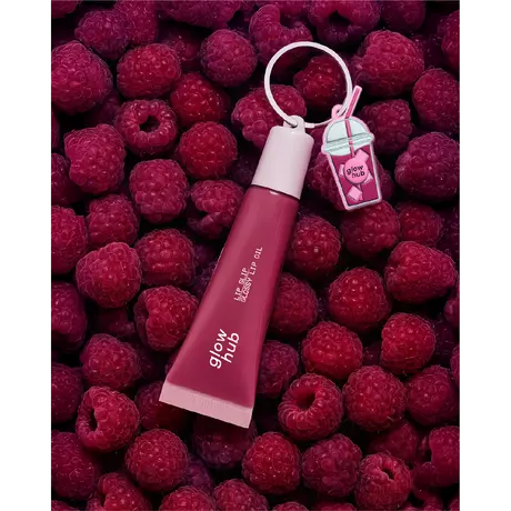Glow Hub Lip Slip Glossy Lip Oil Raspberry 12Ml