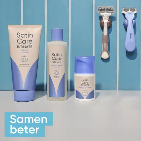 Gillette Venus Satin Care 2-in-1 Reiniger & Scheergel Voor Huid en Schaamhaar 190 ML