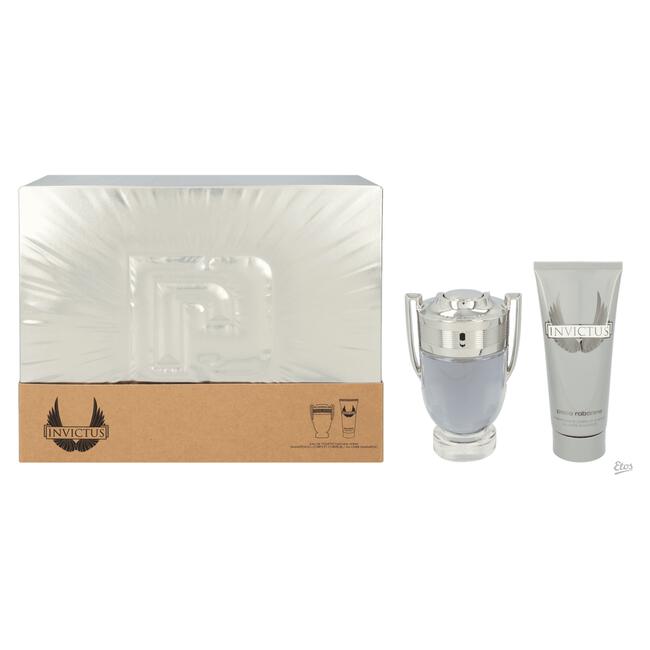 Paco Rabanne Invictus Giftset Eau de Toilette 100 ML/ Body Lotion 100 ML