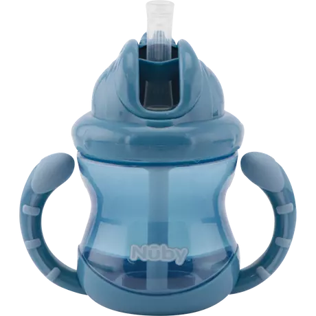 Nûby Flip-It Anti-Lek Drinkbeker Handvaten 12+ Maanden Blauw 240 ML