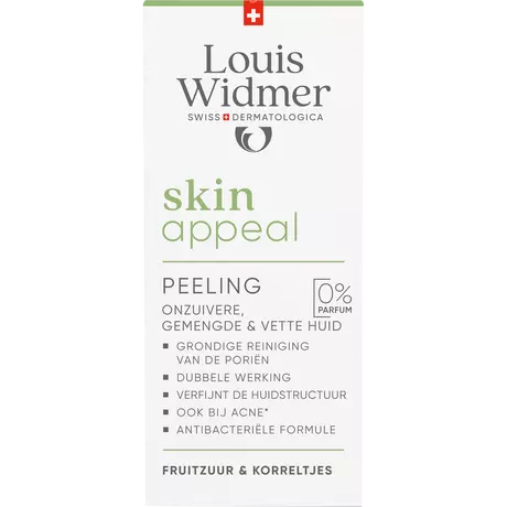 Louis Widmer Skinappeal Peeling Zonder Parfum 50 ML