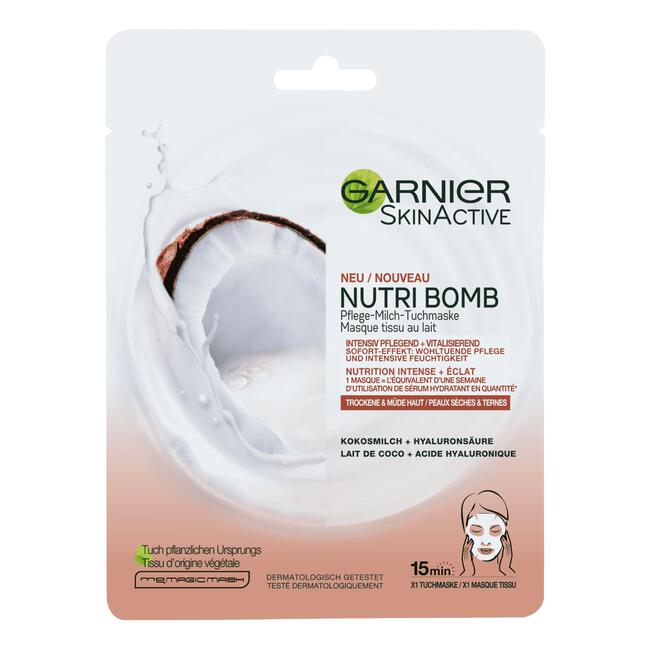 Garnier Skinactive Tissue Masker Nutri Bomb Kokosnoot 1 Stuk