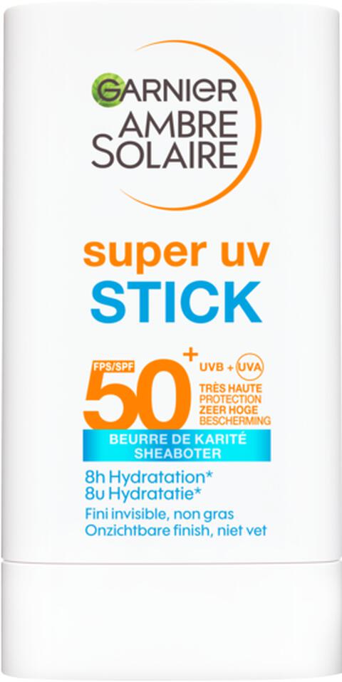 Garnier Ambre Solaire Super UV Face Hydraterende Stick SPF50 18 gram