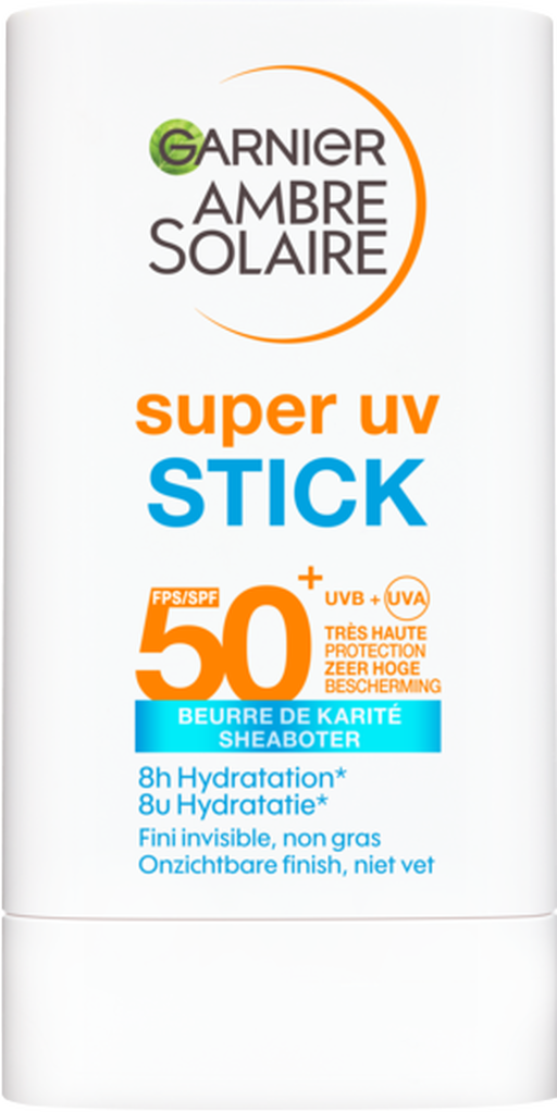 Garnier Ambre Solaire Super UV Face Hydraterende Stick SPF50 18 gram
