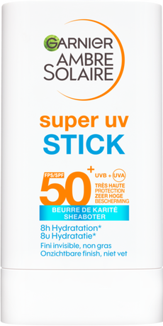 Garnier Ambre Solaire Super UV Face Hydraterende Stick SPF50 18 gram