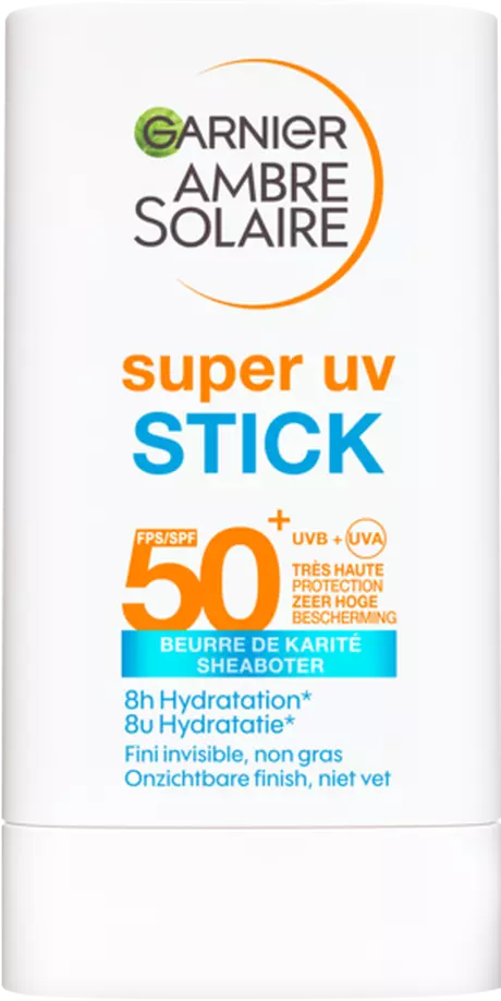 Garnier Ambre Solaire Super UV Face Hydraterende Stick SPF50 18 gram