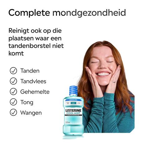 Listerine® Coolmint Milde Smaak Mondwater 500 ML