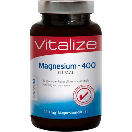 Vitalize Magnesium 400 - Citraat, 120 tabl.