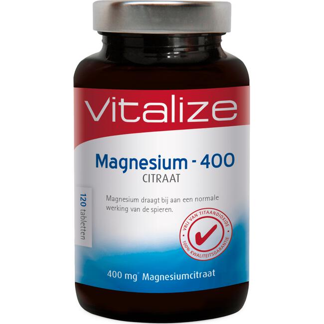 inch bezig referentie Vitalize Magnesium 400 - Citraat, 120 tabl. 120 EA | Etos