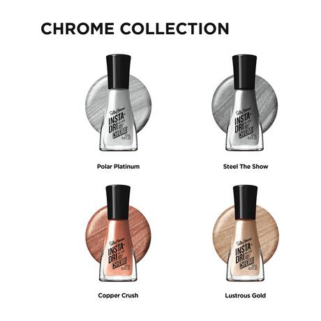 Sally Hansen Insta-Dri Chrome Nagellak - Goud - 128 Lustrous Gold