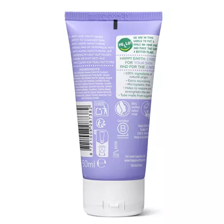 Happy Earth 100% Natuurlijke Face Care Anti-Age Night Cream 50 ML