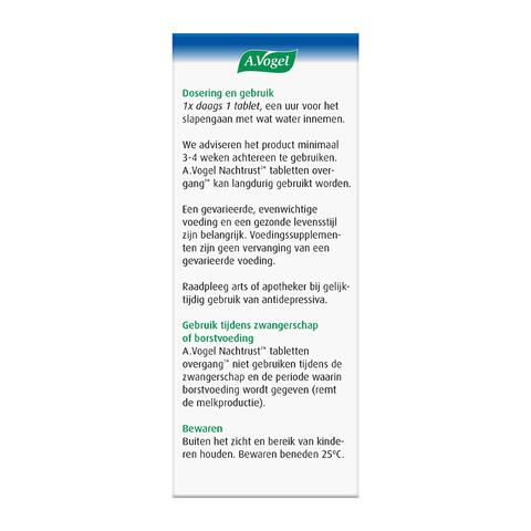 A.Vogel Nachtrust2* Tabletten Overgang1* 30 stuks