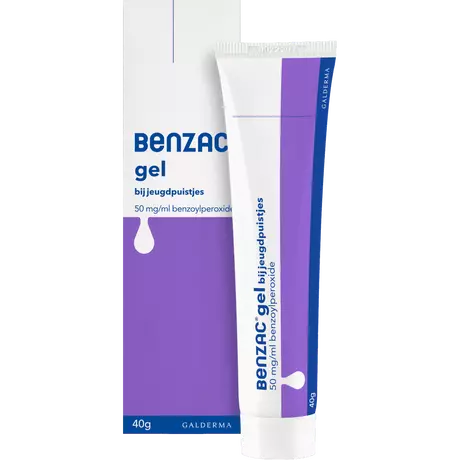Benzac Gel bij Jeugdpuistjes 40 gram