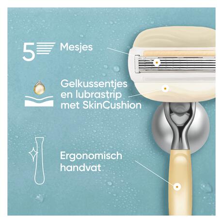 Gillette Venus ComfortGlow Argan Olie Navulmesjes 6 stuks